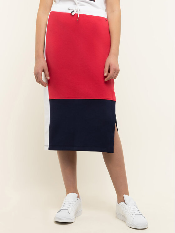Tommy Hilfiger Tommy Hilfiger Spódnica KG0KG04517 D Kolorowy Slim Fit