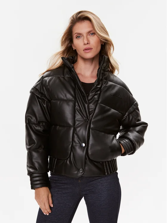 Guess Daunenjacke Ivana W3BL12 WFSP0 Schwarz Regular Fit