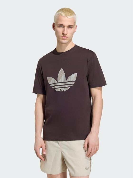 adidas adidas T-Shirt 164967 Brązowy ciemny Regular Fit
