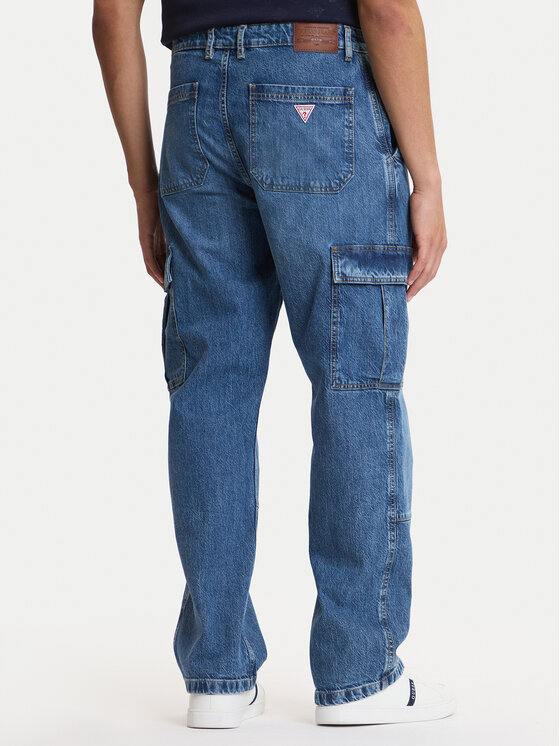 Guess Jeans Guess Jeans Traperice M5RA88 D5M53 Plava Relaxed Fit