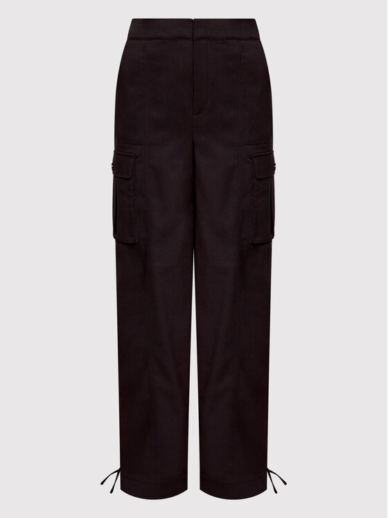 Gestuz Gestuz Pantaloni di tessuto Noragz 10906317 Nero Loose Fit