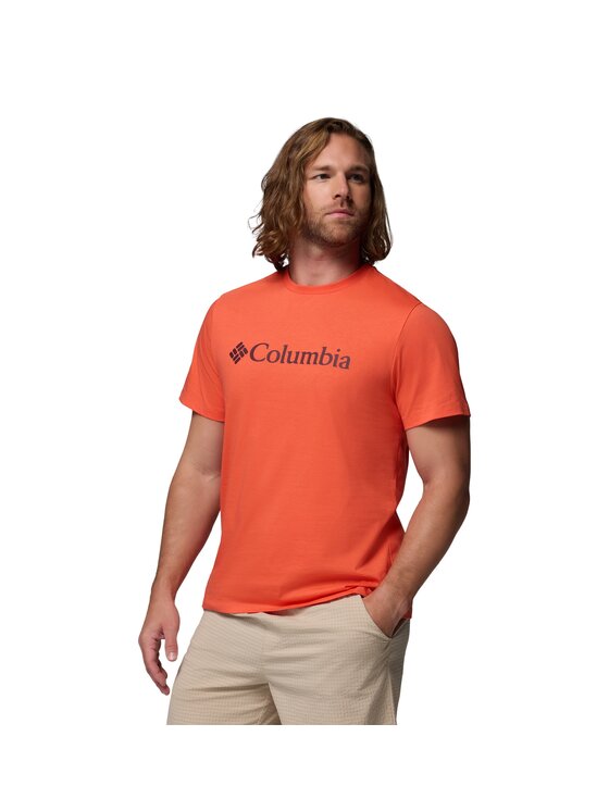 Columbia Columbia T-Shirt 215500 Pomarańczowy Regular Fit