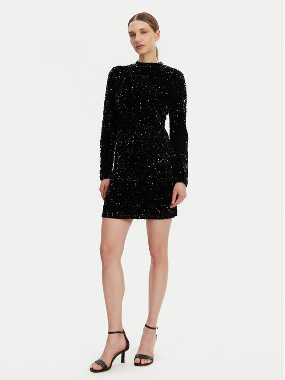 DKNY DKNY Kokteilinė suknelė P4ID6XQY Juoda Regular Fit