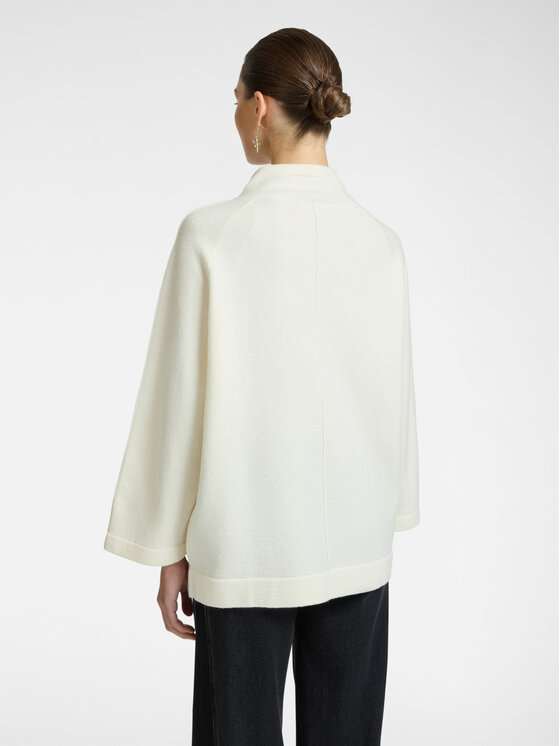 Elena Mirò Elena Mirò Cardigan M517Z000658N011 Bianco A-Line Fit