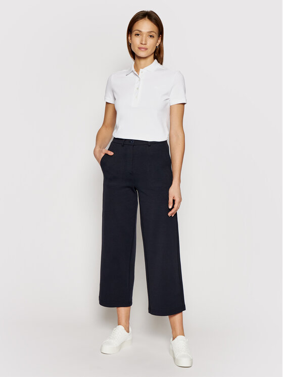 Lacoste Lacoste Тениска с яка и копчета PF5462 Бял Slim Fit