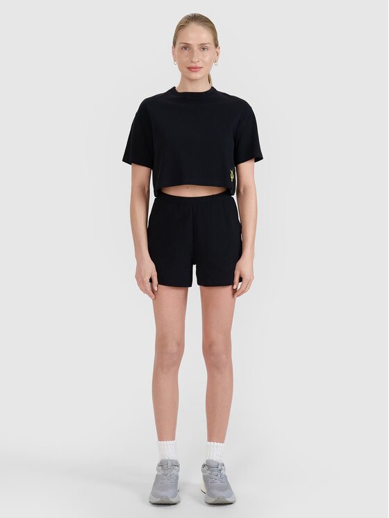 4F 4F T-Shirt 4FWSS25TTSHF1977-20S Czarny Regular Fit