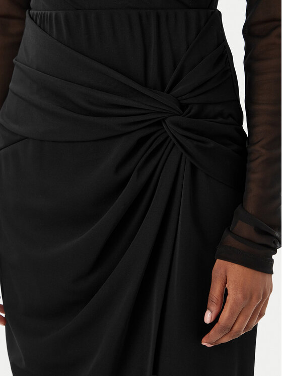 Rinascimento Rinascimento Midi svārki CFC0123489003 Melns Regular Fit