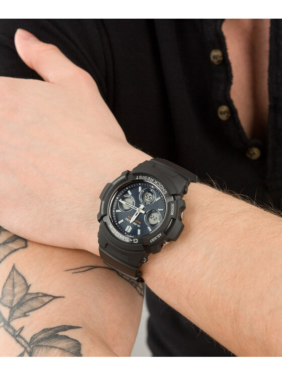 Casio Casio Zegarek AWG-M100SB-2AER Czarny