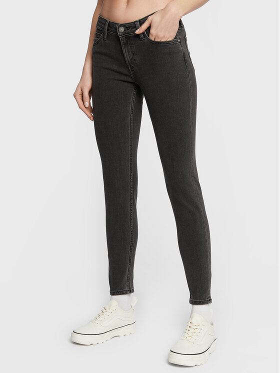 Lee Jeans hlače Scarlett L526EPMU 112320154 Črna Slim Fit