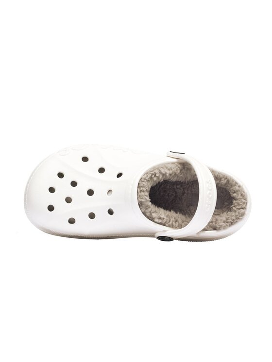 Crocs Crocs Klapki Baya Lined Clog Kid's Biały