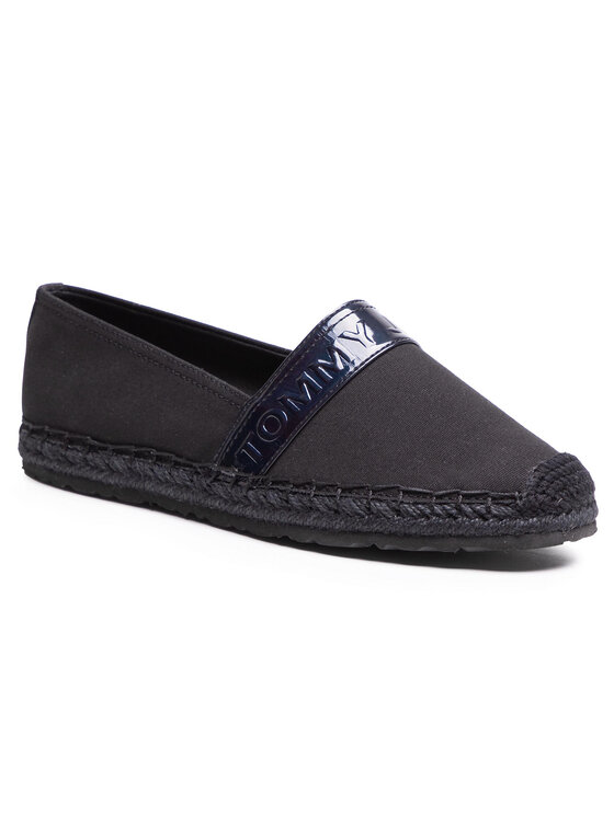 Tommy hilfiger espadryle czarne clearance