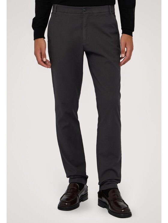 Trussardi Trussardi Pantaloni di tessuto P705M000015N023 Grigio Skin Fit