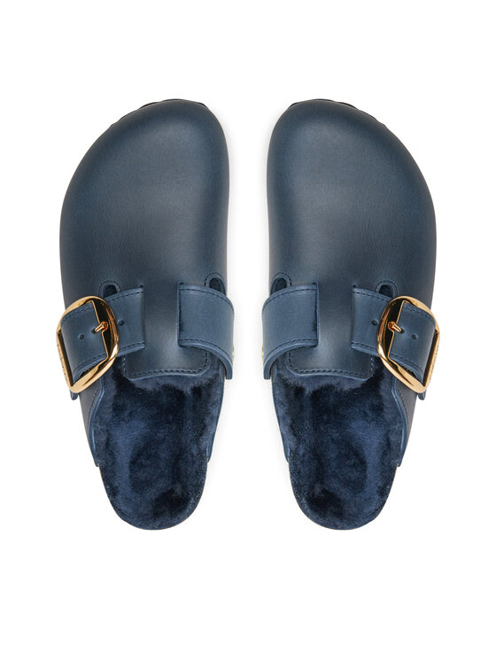 Birkenstock Birkenstock Papucs Boston Bb Shearling Leoi 1028014 Sötétkék