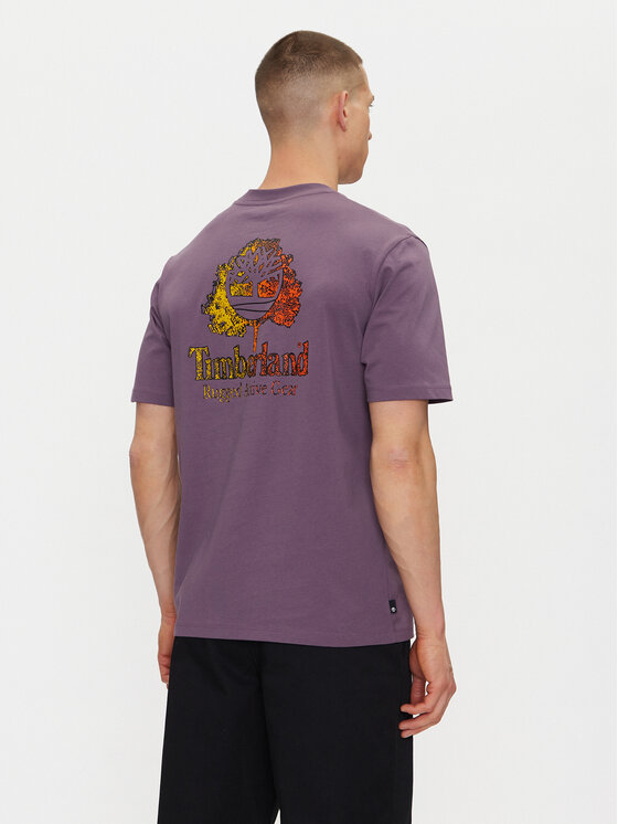 Timberland Timberland T-Shirt TB0A6DMA Fioletowy Regular Fit