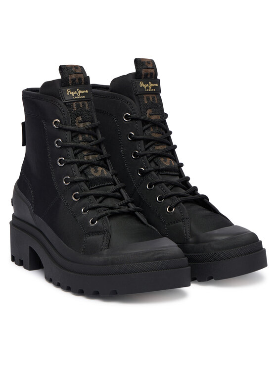 Pepe Jeans Pepe Jeans Schnürstiefeletten Hale City W PLS500007 Schwarz