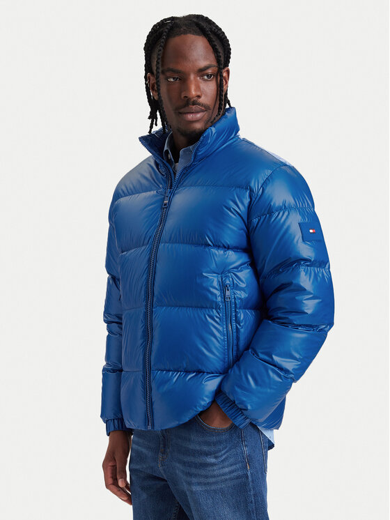 Tommy Hilfiger Пухено яке MW0MW40617 Син Regular Fit