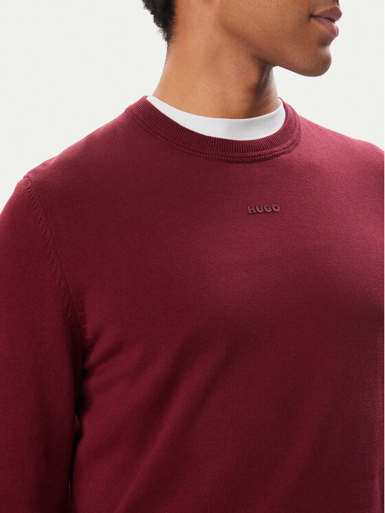 HUGO HUGO Džemper San Cassius-C2 50553588 Tamnocrvena Slim Fit
