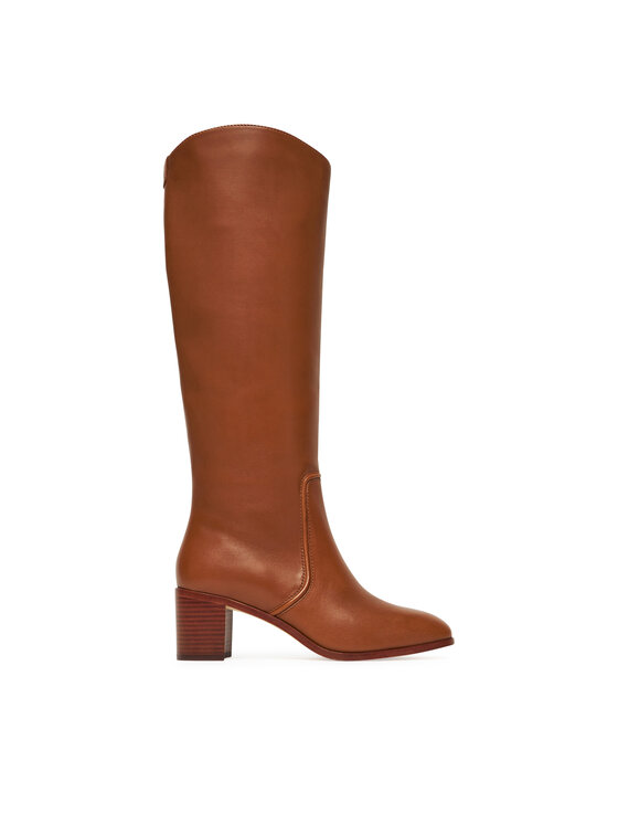 LAUREN RALPH LAUREN LAUREN RALPH LAUREN Kozačky Charly Bo Tal 802974388001 Hnědá