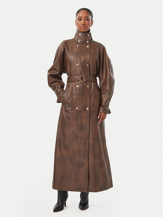 Bardot Bardot Тренч Milana 60685JB Темно-коричневий Regular Fit