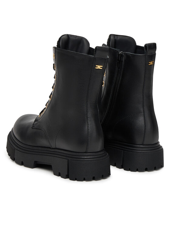 Elisabetta Franchi Elisabetta Franchi Schnürstiefeletten Lace-Up Bootie F4A5-E0411-1251 S Schwarz