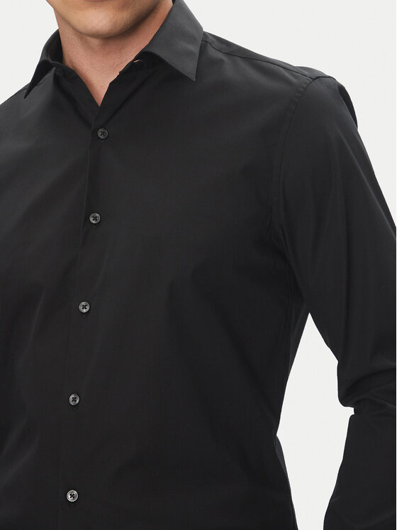 Calvin Klein Calvin Klein Koszula Essential LV019EU000 Czarny Slim Fit