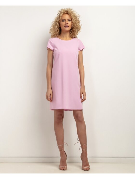 Tessita Tessita Sukienka koktajlowa SUKIENKA_T441 _2_M Różowy Loose Fit
