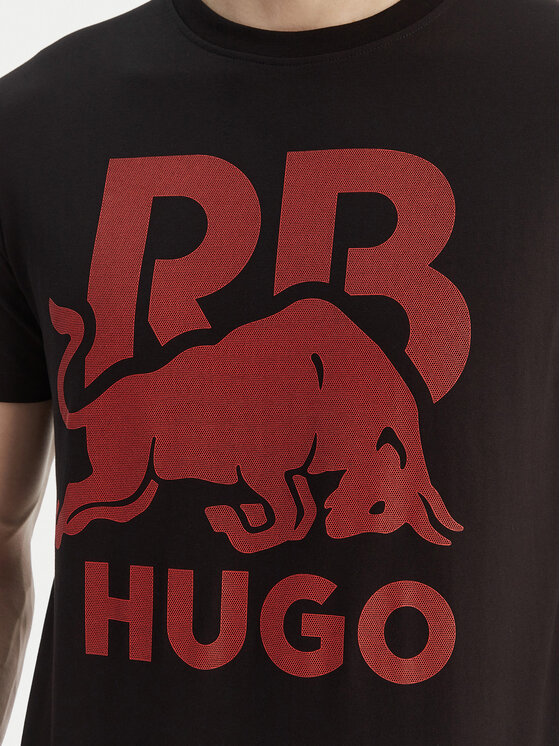 HUGO HUGO T-Shirt Dlix_RB 50559696 Czarny Regular Fit