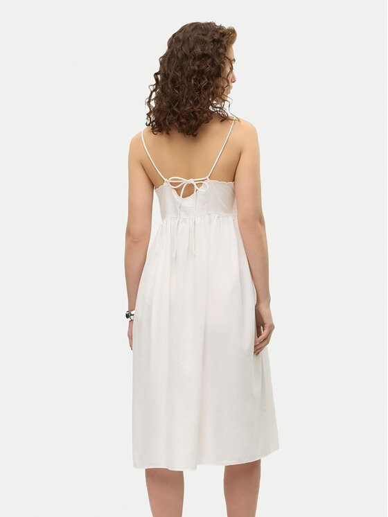 Vero Moda Vero Moda Rochie de vară Vera 10326447 Alb Regular Fit