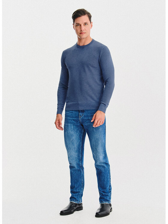 Pako Lorente Pako Lorente Sweter P25WN-2X-033 Niebieski Classic Fit