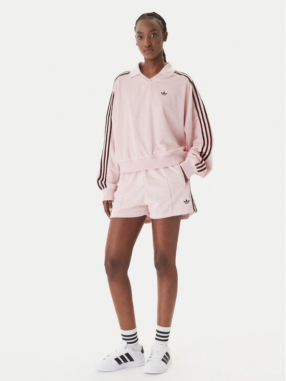 adidas adidas Pantaloncini sportivi Terry Towel Firebird KD1396 Rosa Loose Fit