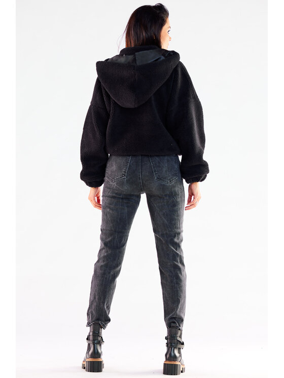 Awama Awama Kurtka damska A533 Czarny Basic Fit