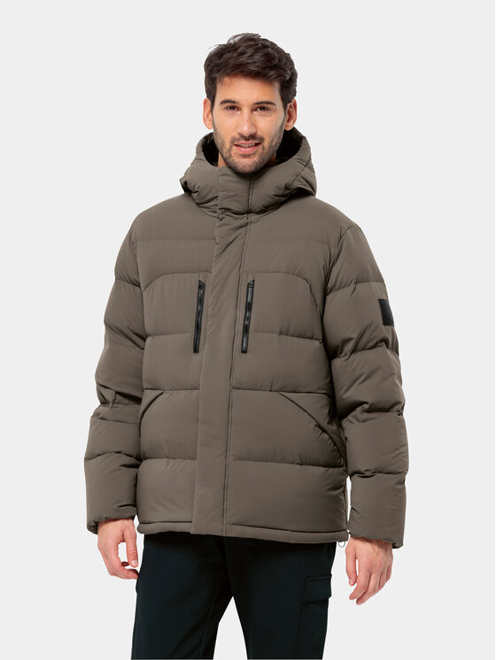Jack Wolfskin Geacă din puf Roemertor 1207421 Maro Regular Fit
