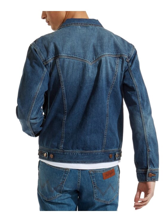 Wrangler Wrangler Kurtka jeansowa W4481514V Niebieski Regular Fit