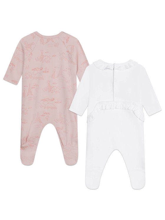 Kenzo Kids Kenzo Kids Marškinėlių ir šortų komplektas K98101 Balta Regular Fit