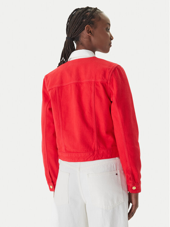 Tommy Hilfiger Tommy Hilfiger Džinsinė striukė WW0WW48591 Oranžinė Regular Fit