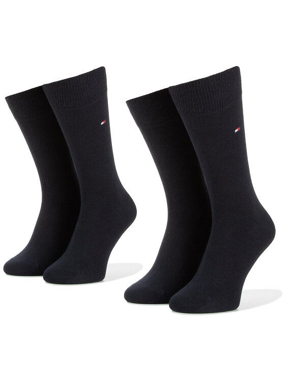 Tommy Hilfiger Tommy Hilfiger 2er-Set hohe Unisex-Socken 371111 Dunkelblau