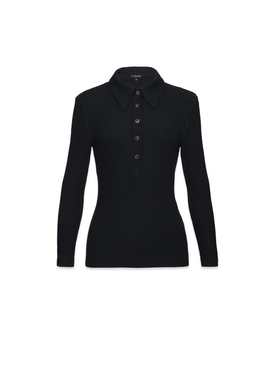 La Mania La Mania Halenka LESLEE Černá Basic Fit