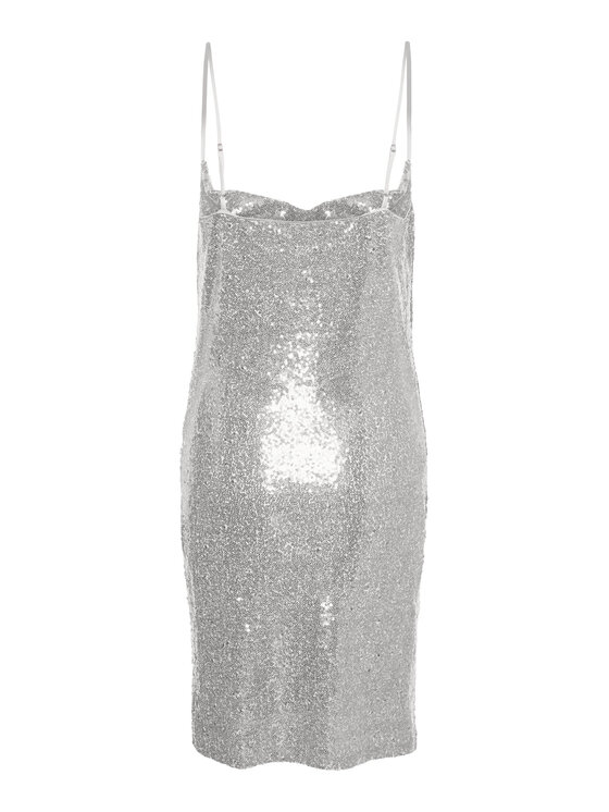 Vero Moda Vero Moda Kokteilinė suknelė 10295675 Sidabrinė Regular Fit