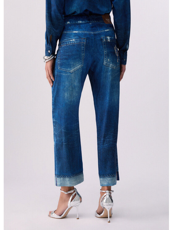 Liu Jo Liu Jo Pantaloni di tessuto UA6311T595879045 Celeste Regular Fit