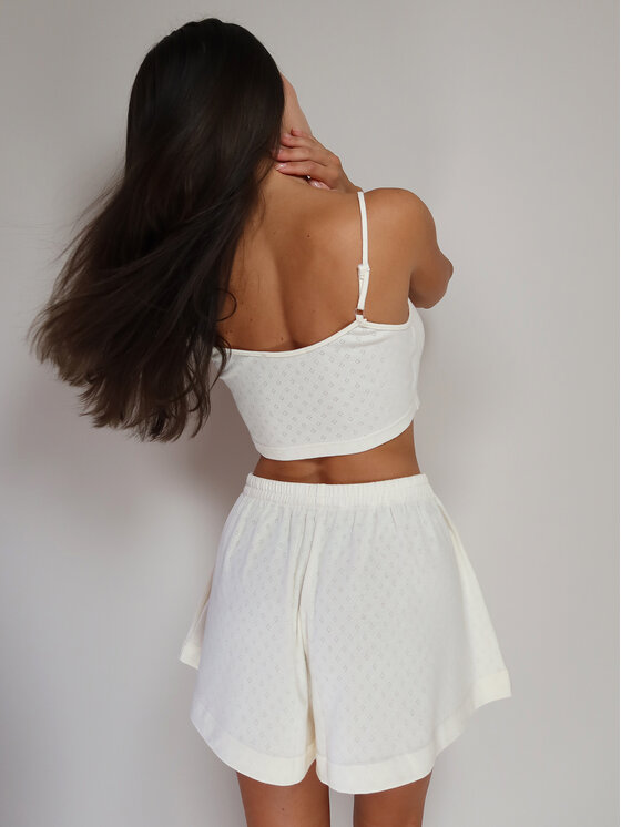 MissDenim MissDenim Pyžamový top Bluzka do spania Béžová Cropp Fit