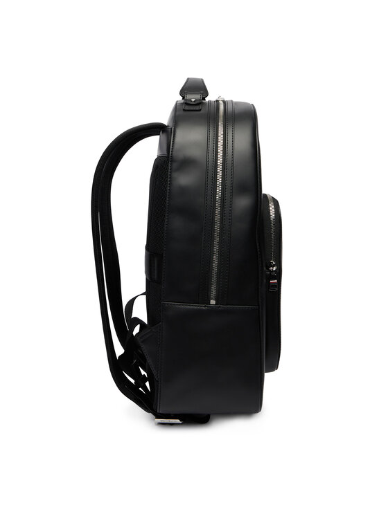Tommy Hilfiger Tommy Hilfiger Nahrbtnik Th Business Leather Backpack AM0AM14162 Črna