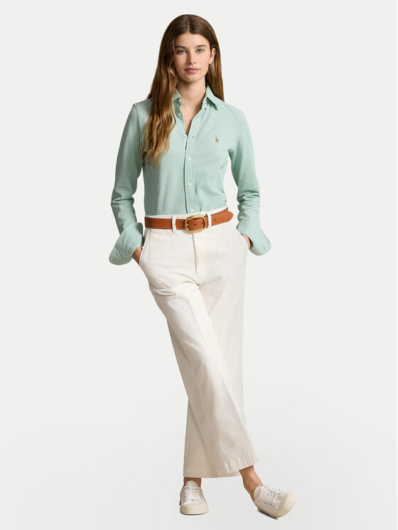 Polo Ralph Lauren Polo Ralph Lauren Srajca 211924258009 Zelena Slim Fit