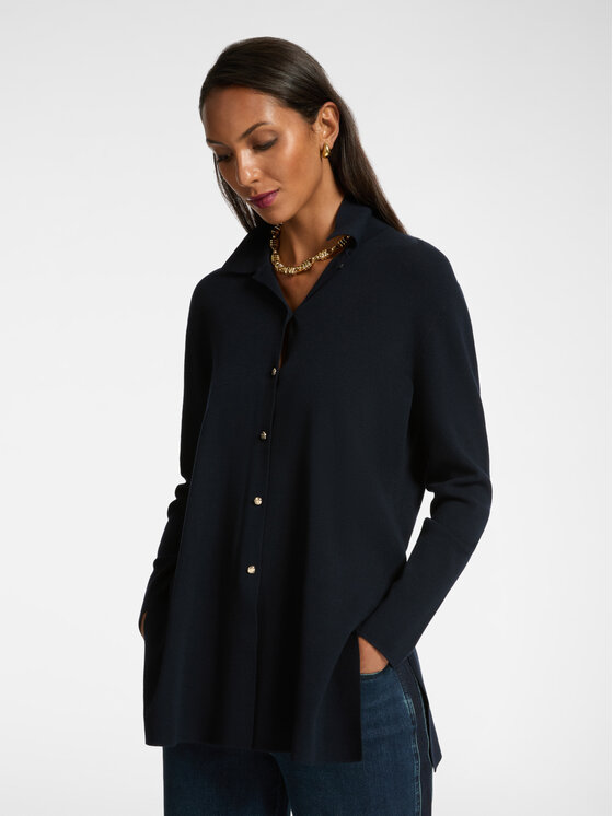 Elena Mirò Elena Mirò Cardigan M417Z000543N034 Blu Regular Fit