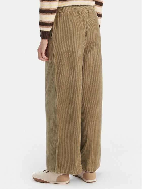 Roxy Roxy Spodnie materiałowe Lekeito Pant Knit ERJNP03691 Zielony Regular Fit