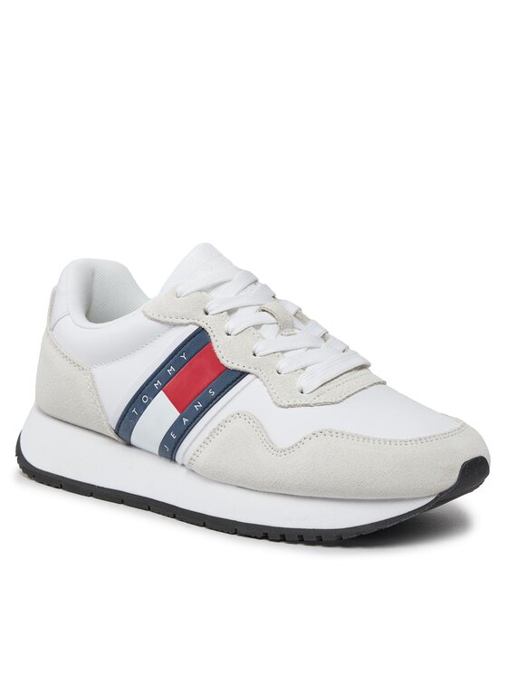Tommy Jeans Tommy Jeans Laisvalaikio batai Tjw Eva Runner Mat Mix Ess EN0EN02510 Balta