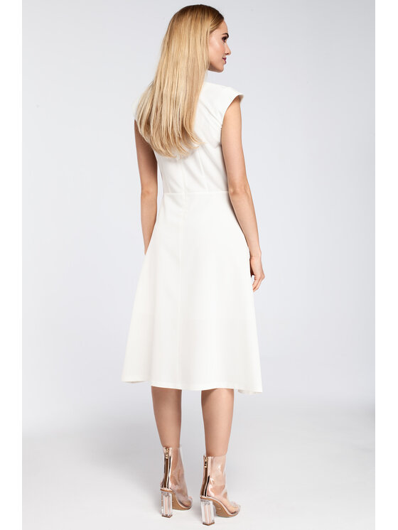 Made of Emotion Made of Emotion Abito da cocktail M296 Bianco A-Line Fit