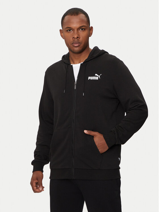 Puma Puma Суитшърт Ess Logo 586704 Черен Regular Fit