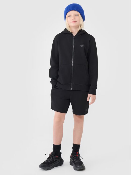 4F 4F Mikina 4FJWSS25TSWSM1714-20S Čierna Regular Fit