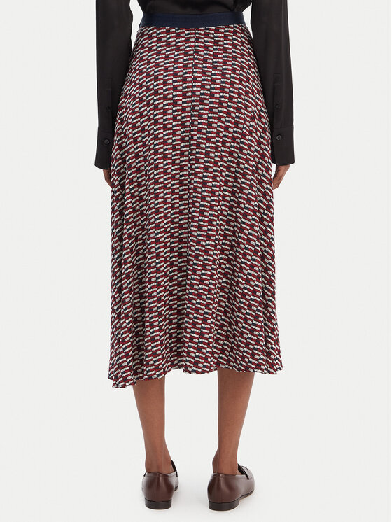 Tommy Hilfiger Tommy Hilfiger Пола тип трапец WW0WW49373 Бордо Regular Fit
