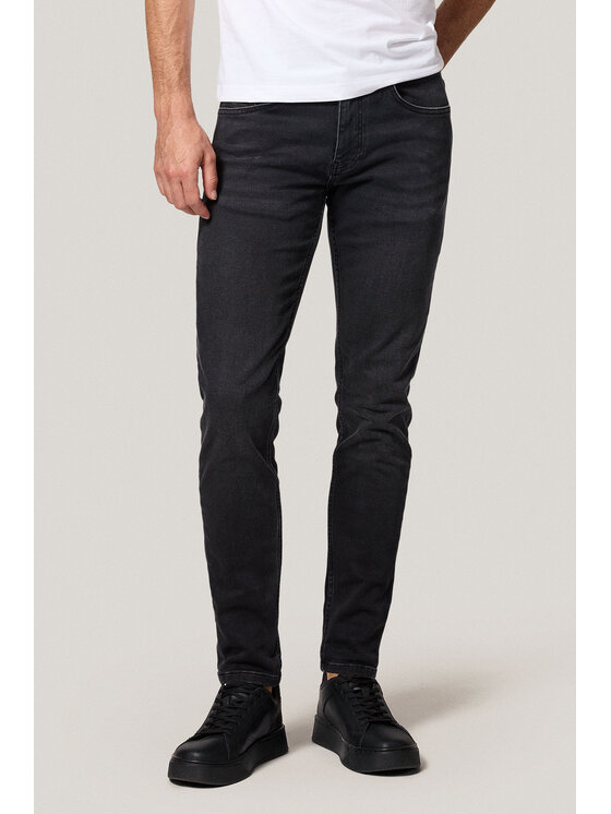 Próchnik Próchnik Jeansy PM9 SP113225000002 Czarny Slim Fit
